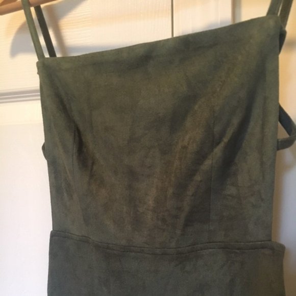 NWT Oh Polly Midi Suede Dress - Picture 4 of 8